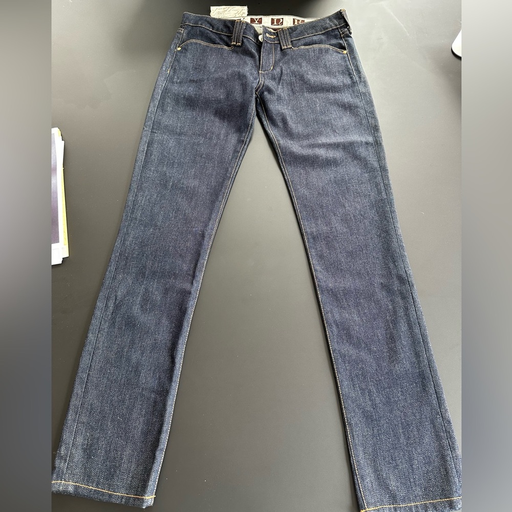 MYNK dark blue skinny jeans